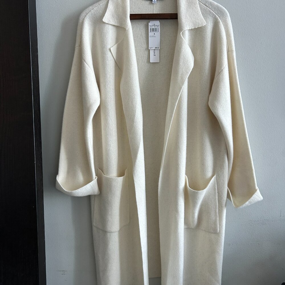 100% Cashmere Double Knit Overcoat Jacket  / Robe - Housecoat